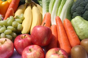 Fruits and vegetables.