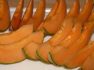 Honeydew wedges.
