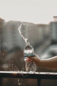 Bottled water.
