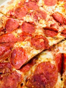 Pepperoni pizza.