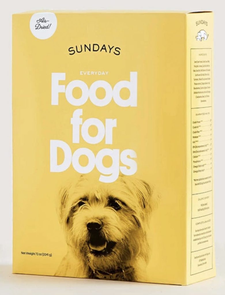 Sundays Dog Food Beef Recipe Box