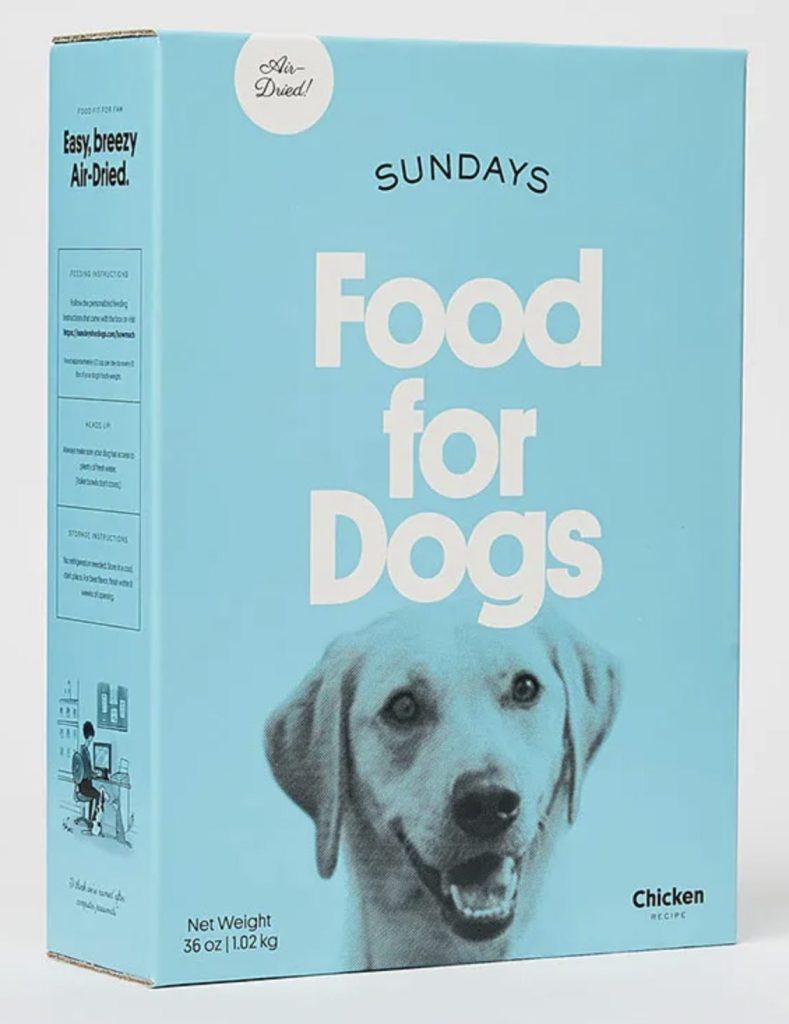 Sundays Dog Food Chicken Recipe Box